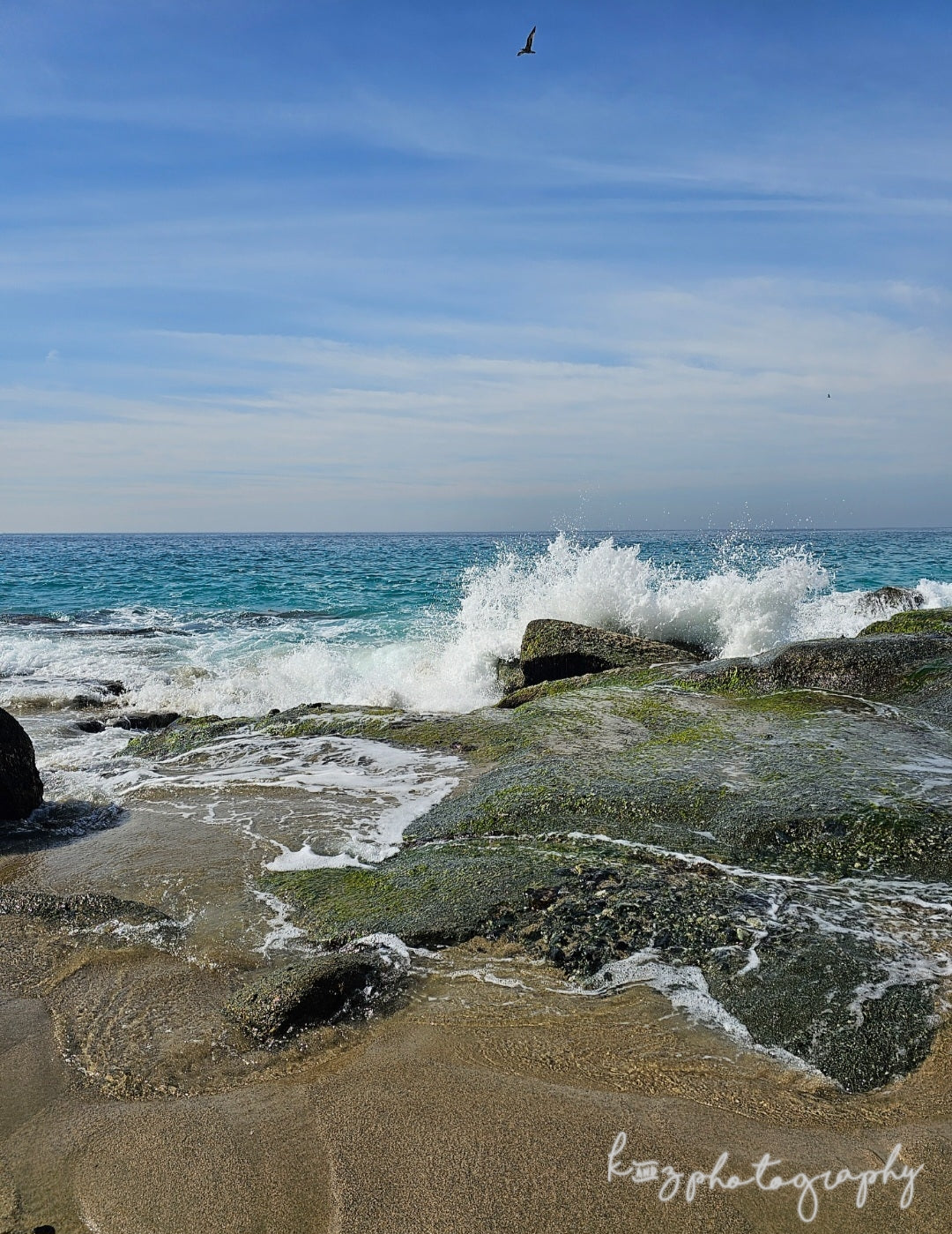 Ocean Spray Landscape Photography Canvas 12x12